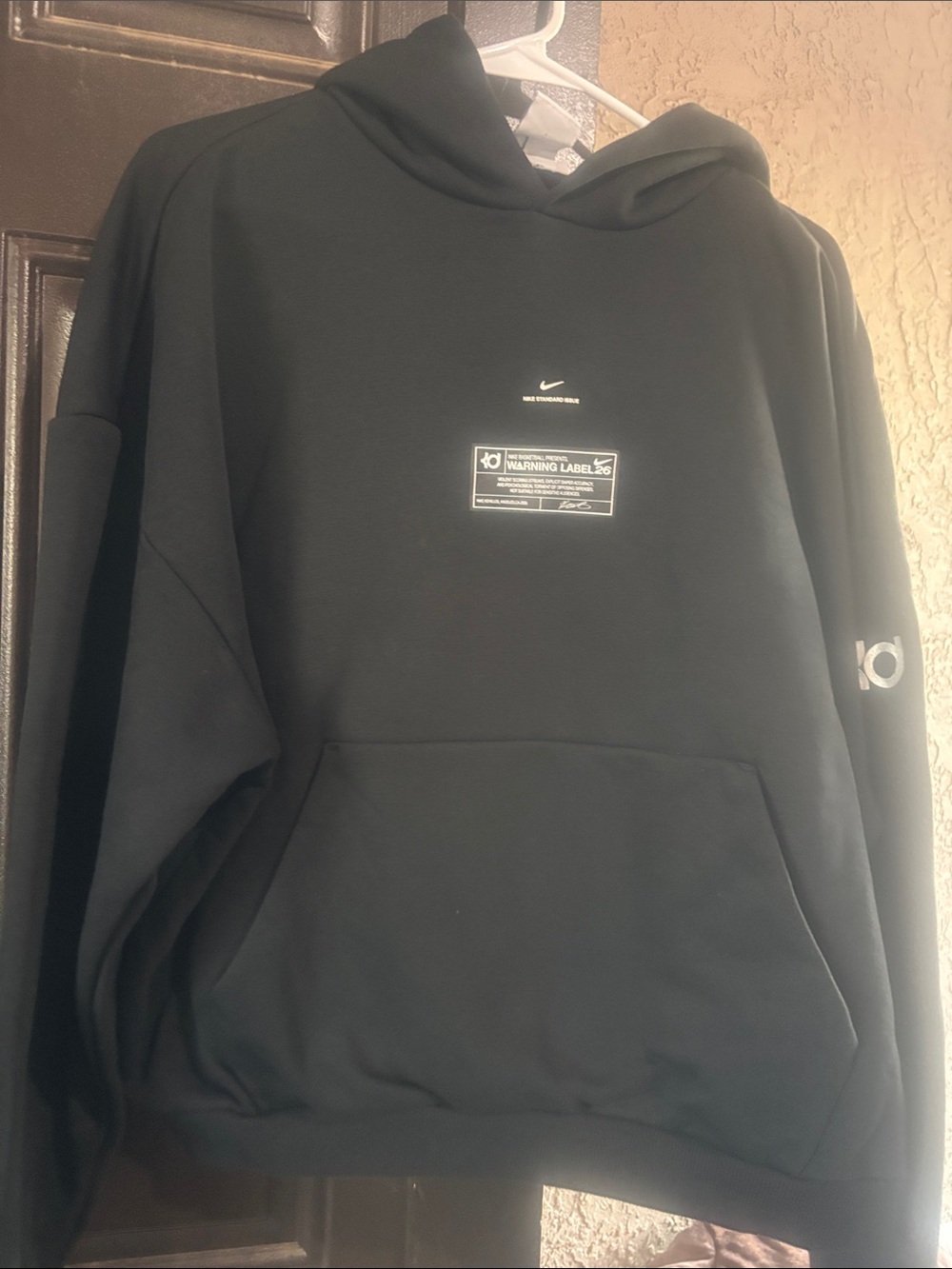 Nike Black KD Pullover Hoodie with Subtle KD Label
